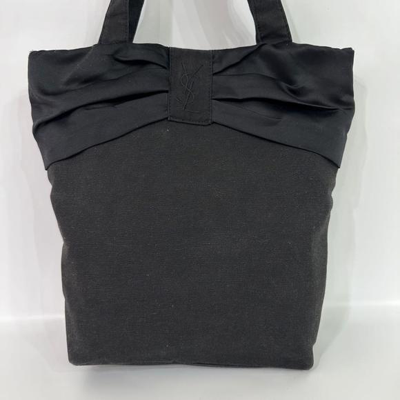 Saint Laurent Black YSL Parfums Tote Bag Novelty Canvas - Picture 1 of 11